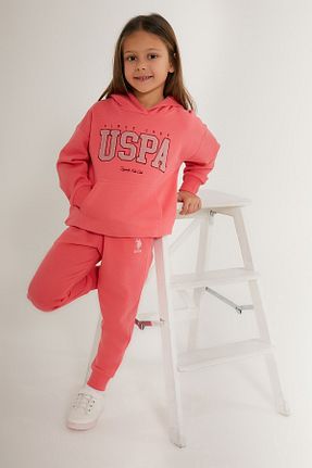 ست کرمکن اسپرت صورتی بچه گانه پنبه پلی استر U.S. Polo Assn. - کد 764711667