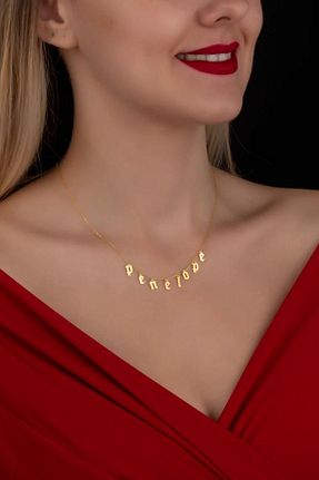 گردنبند نقره طلائی زنانه 925 عیار N!da Jewelry - کد 764478379