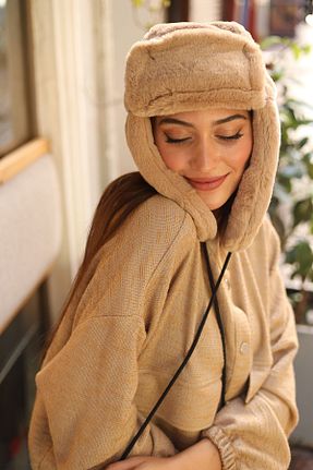 کلاه قهوه ای زنانه پلی استر REMSA - کد 764628246
