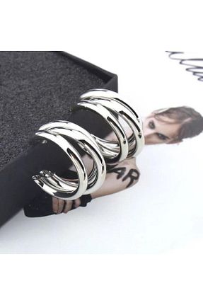 گوشواره جواهر روکش نقره Lujo Aksesuar - کد 337080125
