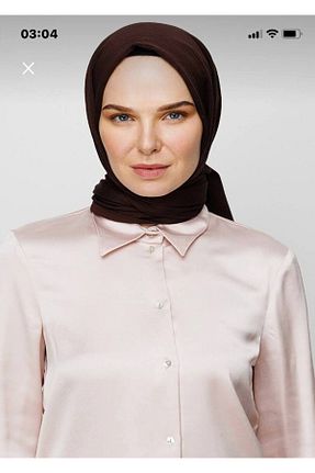 شال قهوه ای زنانه Medine İpeği Nilbutik - کد 763143643