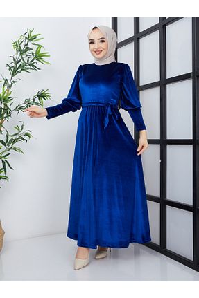 لباس حجاب آبی زنانه اسلیم فیت ECK MODA - کد 350203037