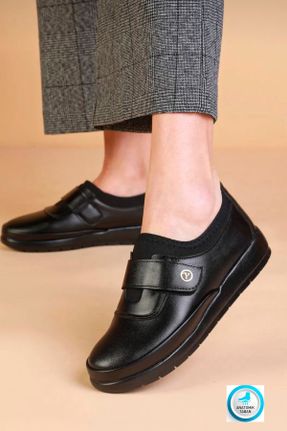 کفش کلاسیک مشکی زنانه چرم مصنوعی پاشنه کوتاه ( 4 - 1 cm ) پاشنه ساده کد 763115375