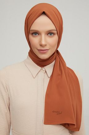 شال نارنجی زنانه پنبه پلی استر Armine - کد 242642943