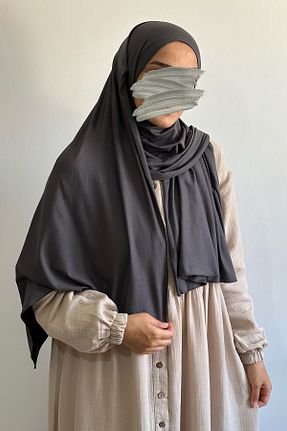 شال طوسی زنانه پنبه ای Emare - کد 763834842