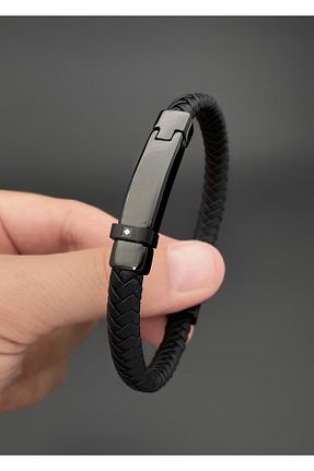 دستبند استیل (فولاد) مشکی زنانه استیل (فولاد) JOLL - کد 738743324