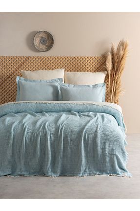 روتختی تکنفره آبی پنبه ای MYLASA HOME - کد 764020839