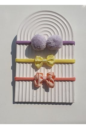 کش سر بنفش بچه گانه الاستین kalben accessories - کد 763846267