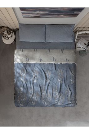 روتختی دونفره سرمه ای پنبه ای MYLASA HOME - کد 763937731