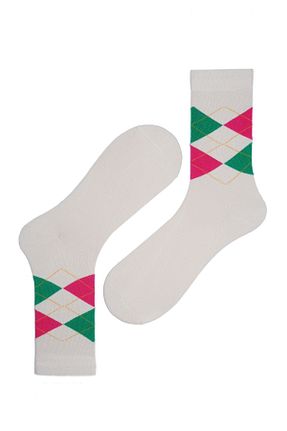 جوراب سفید زنانه پنبه - الاستین The Socks Company - کد 764034549