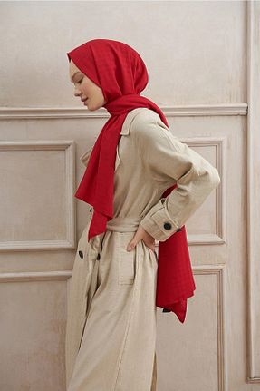 شال قرمز زنانه ALLURİNG - کد 764255237