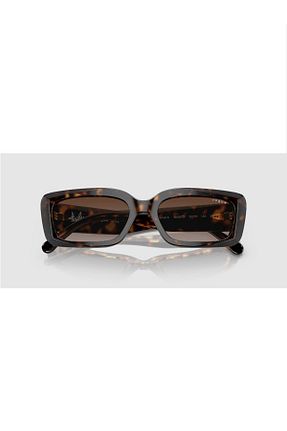عینک آفتابی قهوه ای زنانه UV400 Vogue - کد 309573681