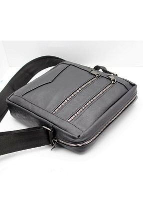 کیف پستچی مشکی مردانه چرم خالص Bag Ard - کد 752972462