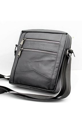 کیف پستچی مشکی مردانه چرم خالص Bag Ard - کد 752972462