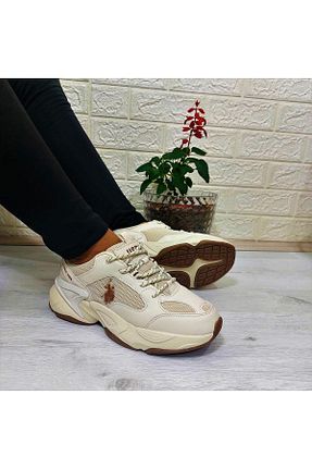 کفش پیاده روی بژ زنانه پارچه ای U.S. Polo Assn. - کد 764923879