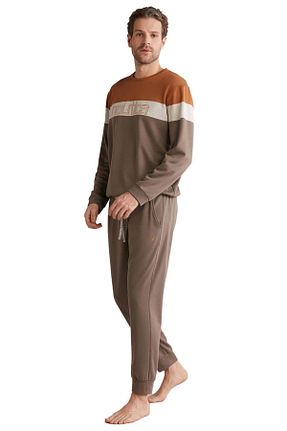 ست لباس راحتی قهوه ای مردانه ساده Nautica - کد 764247025