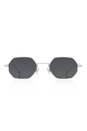 عینک آفتابی مشکی مردانه 52 UV400 فلزی هندسی کد 764973746