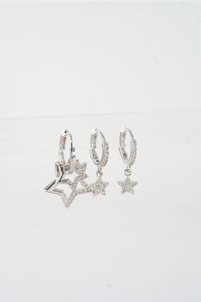 گوشواره استیل (فولاد) زنانه استیل (فولاد) By Zeyna Aksesuar - کد 765225744