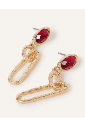 گوشواره جواهر قرمز Accessorize - کد 765299355