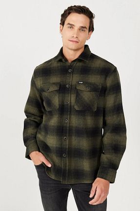 پیراهن خاکی مردانه Relaxed Wrangler - کد 765440411