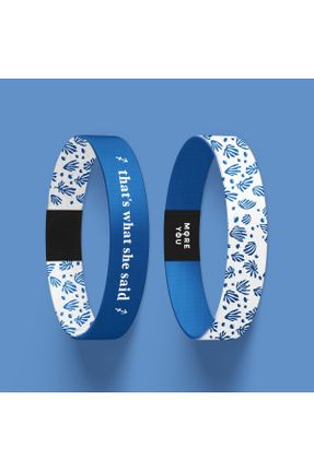 دستبند جواهر آبی زنانه کد 765360418