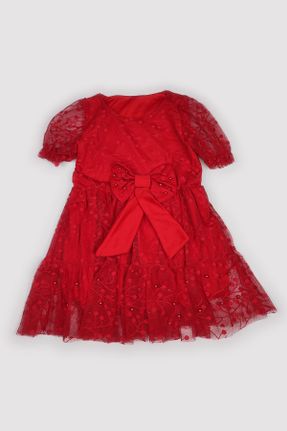 لباس قرمز بچه گانه بافت رگولار کد 765456401