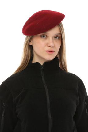 کلاه پشمی قرمز زنانه کد 765721130