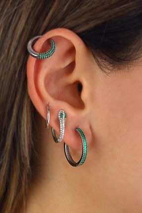 گوشواره نقره سفید زنانه 925 عیار MEKS JEWELS - کد 765787915
