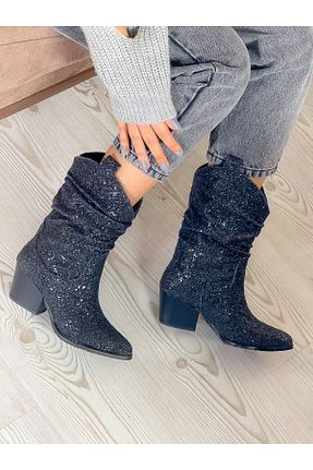 بوت / نیم بوت مشکی زنانه جیر irmona - کد 765825278