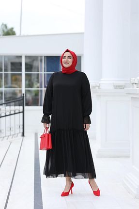 لباس حجاب مشکی زنانه سایز بزرگ Emsale - کد 765961286