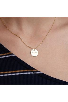 گردنبند نقره طلائی زنانه 925 عیار N!da Jewelry - کد 766354338