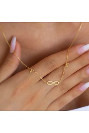 گردنبند نقره طلائی زنانه 925 عیار N!da Jewelry - کد 766350019