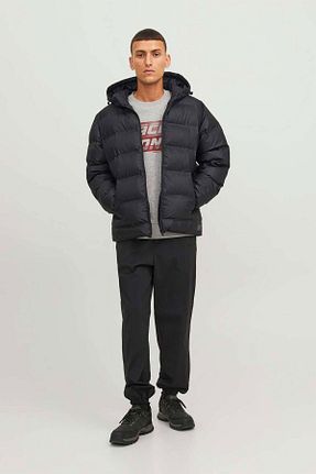 کاپشن مشکی مردانه رگولار Jack & Jones - کد 766792457