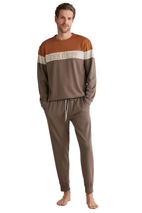 ست لباس راحتی قهوه ای مردانه ساده Nautica - کد 764247025