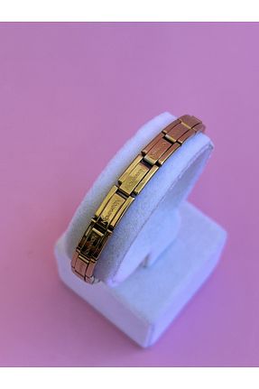 دستبند استیل (فولاد) طلائی زنانه استیل (فولاد) BURÇİN AKSESUAR - کد 765198130