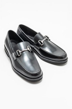 کفش کلاسیک مشکی مردانه چرم خالص Elle - کد 765245244