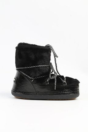 بوت / نیم بوت مشکی زنانه چرم مصنوعی Benetton - کد 765922253
