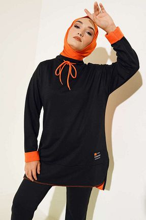 ست بالاتنه و پائین تنه حجاب مشکی زنانه Relaxed VOLT CLOTHİNG - کد 765363430