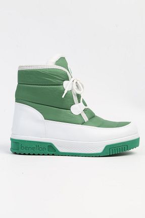 بوت / نیم بوت سبز زنانه پاشنه تخت Benetton - کد 765584695