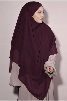 شال زرشکی زنانه شیفون özlem giyim - کد 765678033