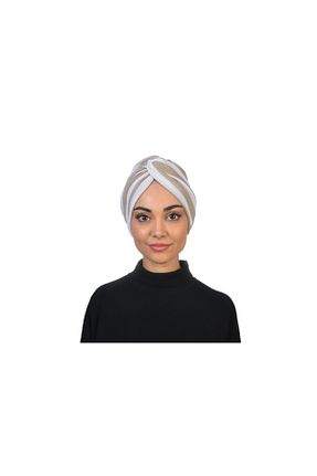 روسری بژ پلی استر Bitter Colors - کد 221678367