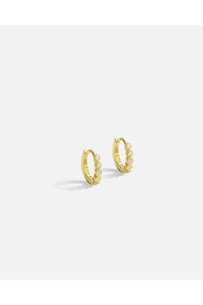 گوشواره نقره طلائی زنانه 925 عیار MEKS JEWELS - کد 765704987
