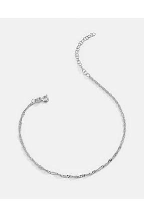 خلخال نقره سفید زنانه MEKS JEWELS - کد 765734415