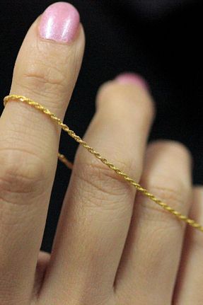 دستبند طلا زرد زنانه 14 عیار DİAMİNE PIRLANTA - کد 654464615