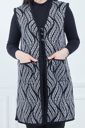 جلیقه سایز بزرگ طوسی زنانه رگولار Fresh&Moda - کد 765776283