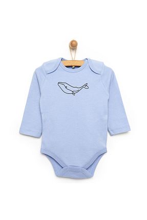 بادی و سرهمی نوزادی آبی بچه گانه پارچه ebebek Hello Baby - کد 765863286