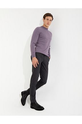 شلوار پارچه ای مشکی مردانه پاچه تنگ Ecer - کد 766217338