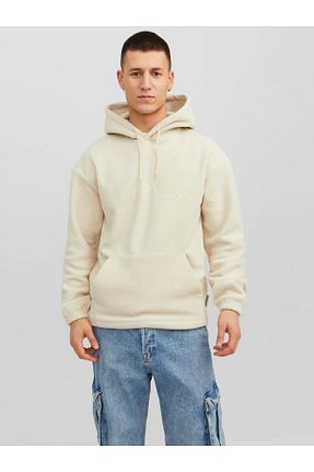 سوئیشرت بژ مردانه ساده Jack & Jones - کد 766301512