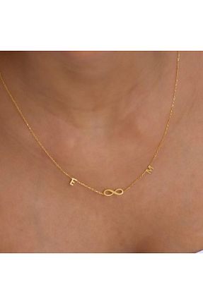 گردنبند نقره طلائی زنانه 925 عیار N!da Jewelry - کد 766350019