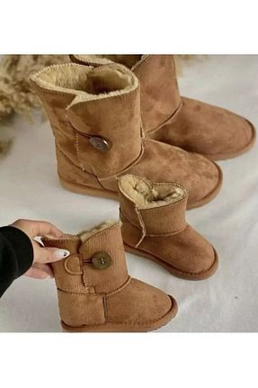 بوت / نیم بوت قهوه ای بچه گانه پشمی Pinkada - کد 359168112